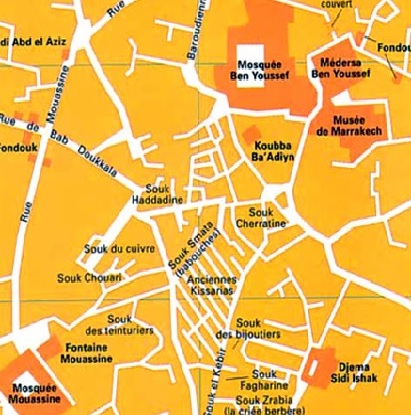 Carte des souks
